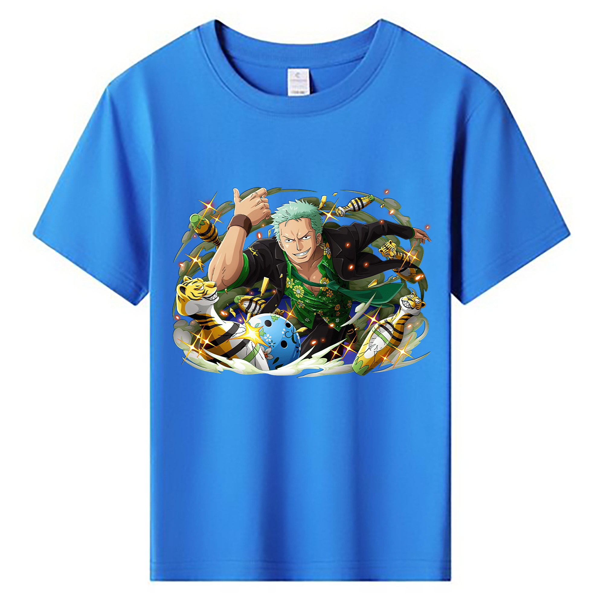 ワンピース ロロノア・ゾロ ONE PIECE Roronoa Zoro 綿100％キッズTシャツ（フロントプリント）